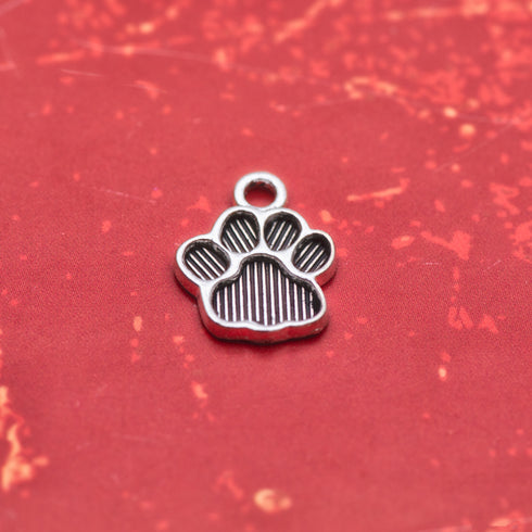 Add On Charm - Black Paw Imprint